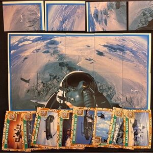 Vintage Desert Storm Aircraft Trading Cards Set Puzzle #2